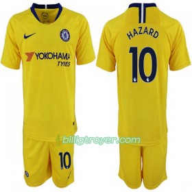 Billige Fotballdrakter Chelsea Hazard 10 Barn Bortedraktsett 2018/19 Kortermet